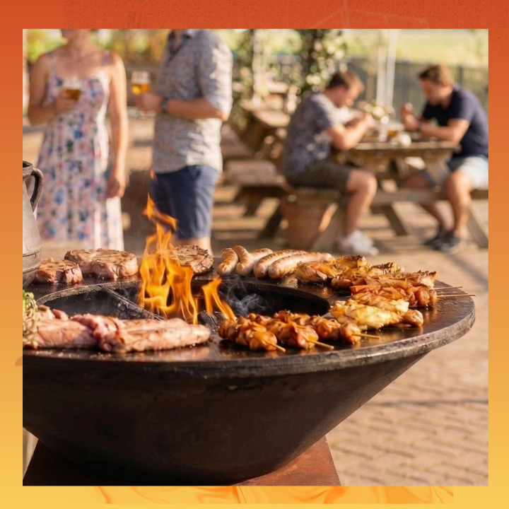 In Vuur & Vlam BBQ | Vuur & IJzerdagen – Geniet van een gezellige BBQ met lekkere drankjes bij het Ouhrlokaal in DRU Industriepark, Ulft